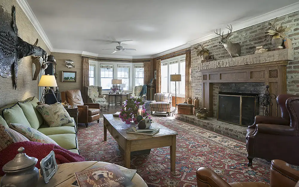 a Charleston home furnished with antique pieces sourced from England