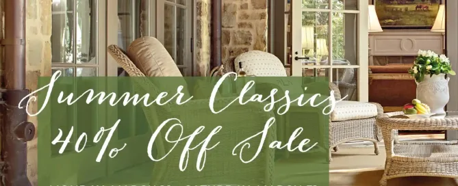 Summer classics 40% off sale