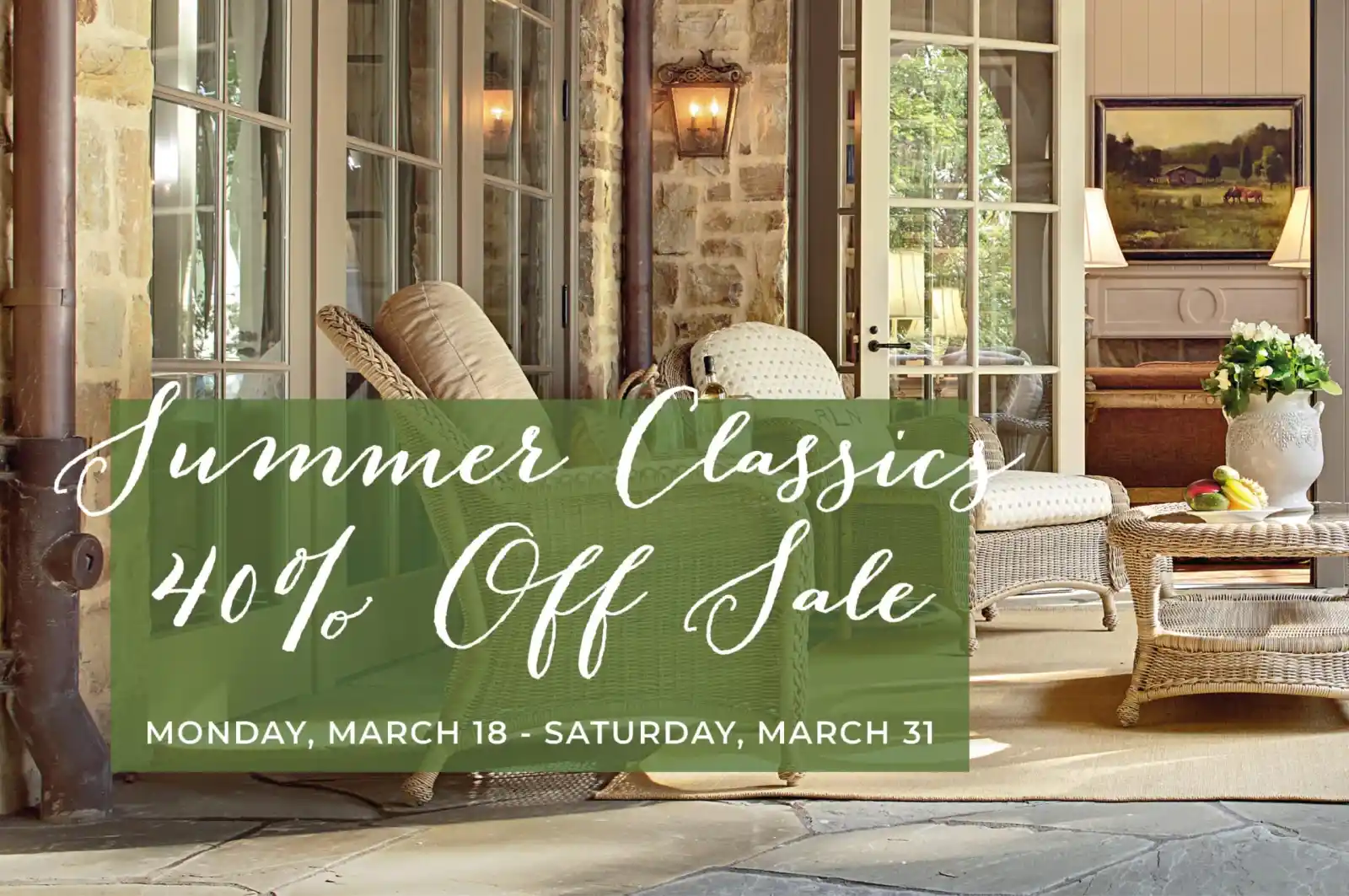 Summer classics 40% off sale