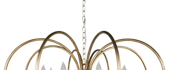 Unique luxury gold chandelier