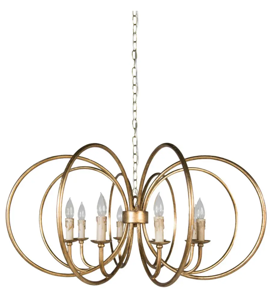 Unique luxury gold chandelier