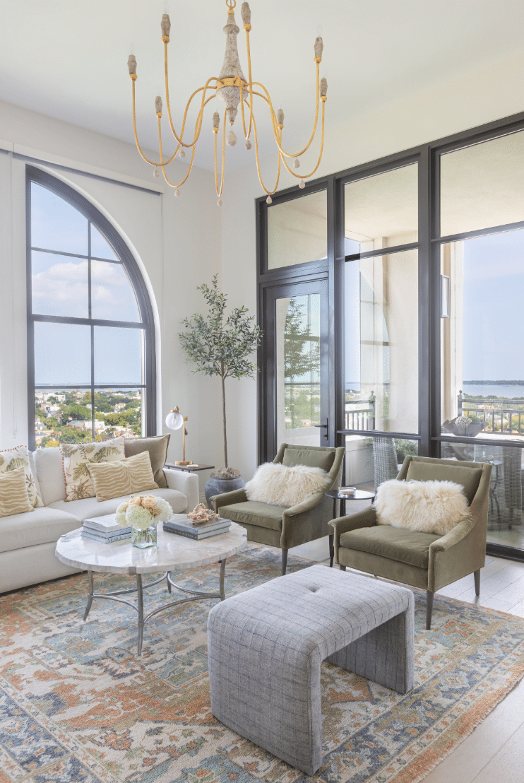 View of Contemporary Penthouse in Downtown Charleston, SC - CHD Interiors