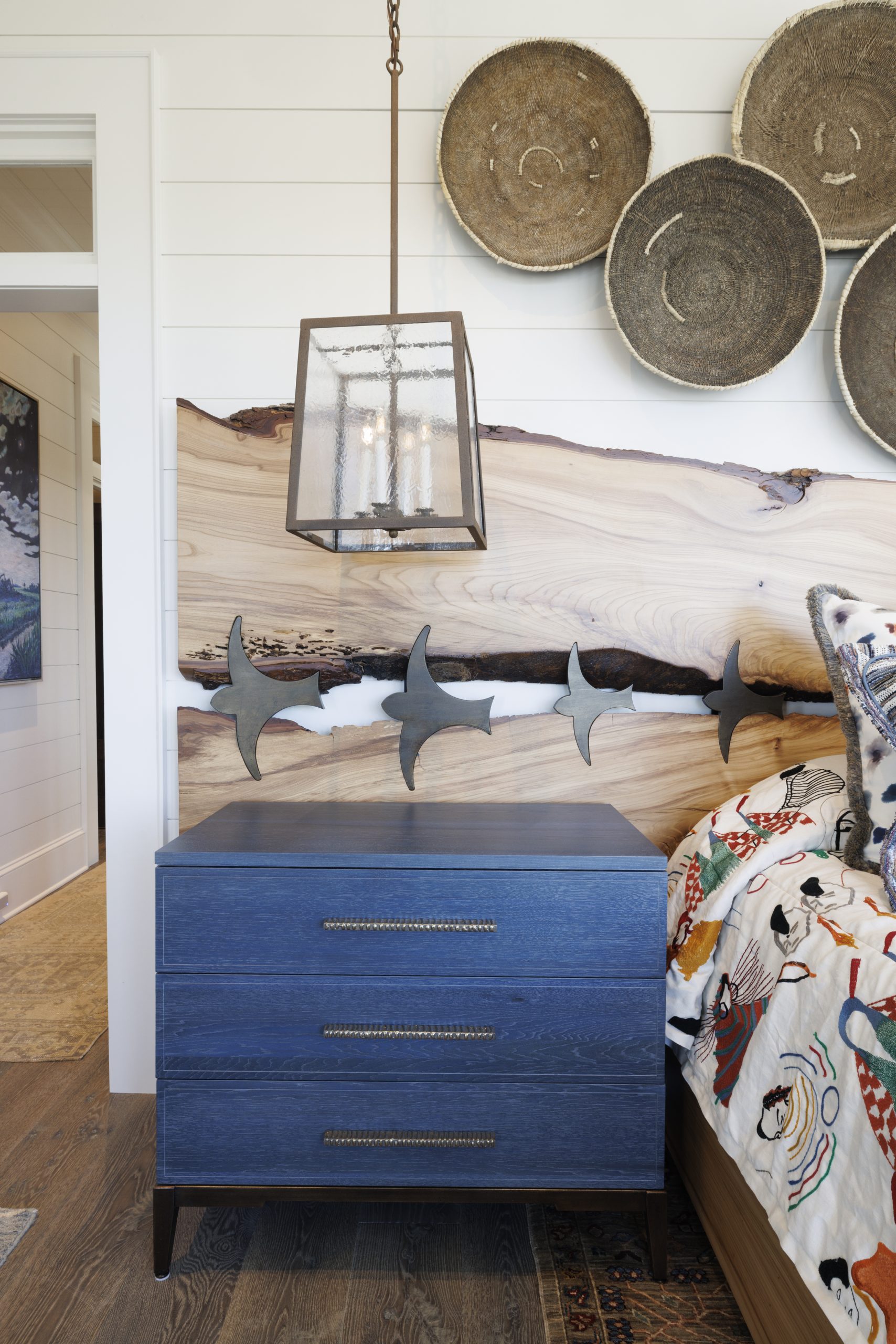transitional coastal bedroom interior design from Georgetown interior designers