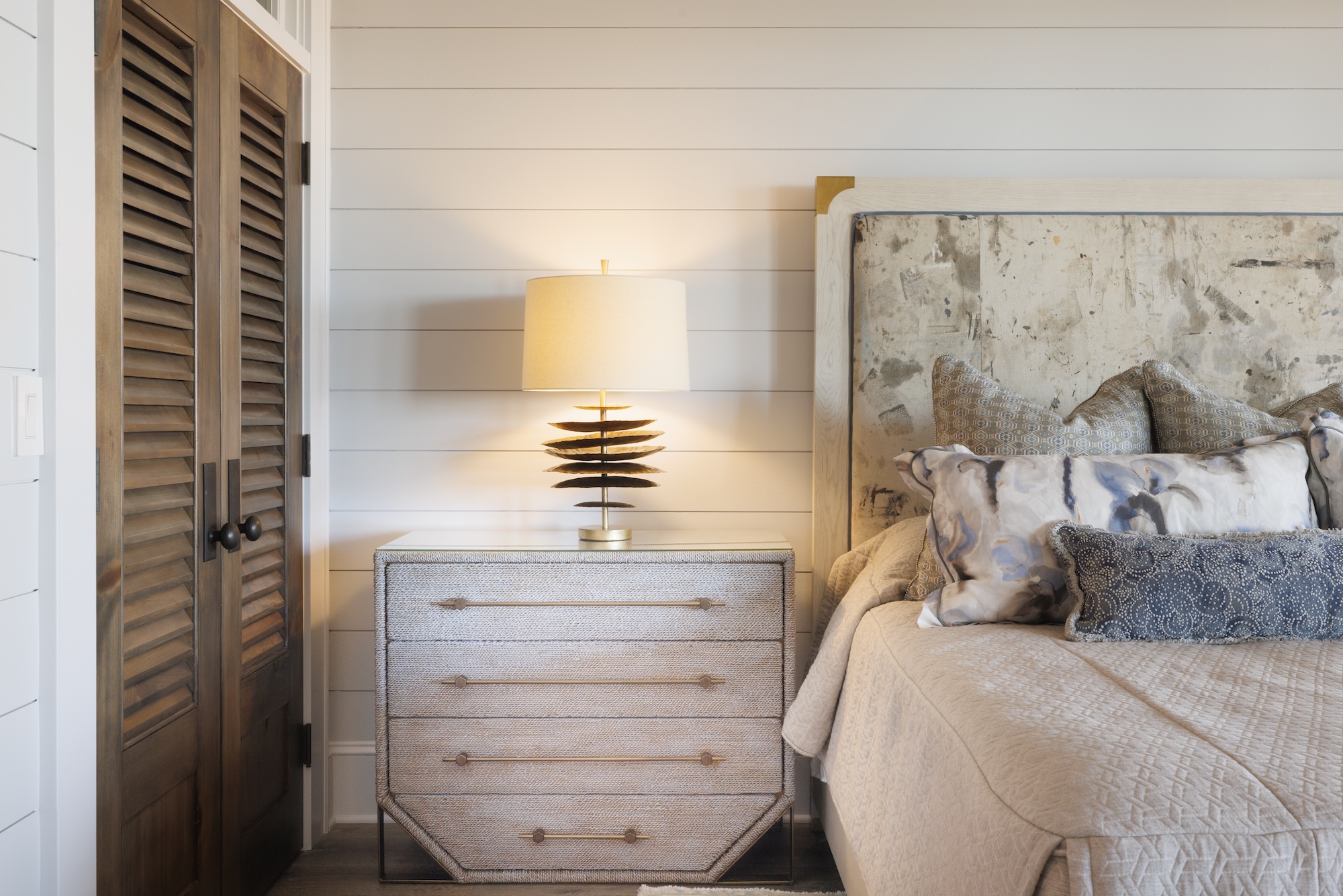 transitional coastal bedroom interior design from Georgetown interior designers