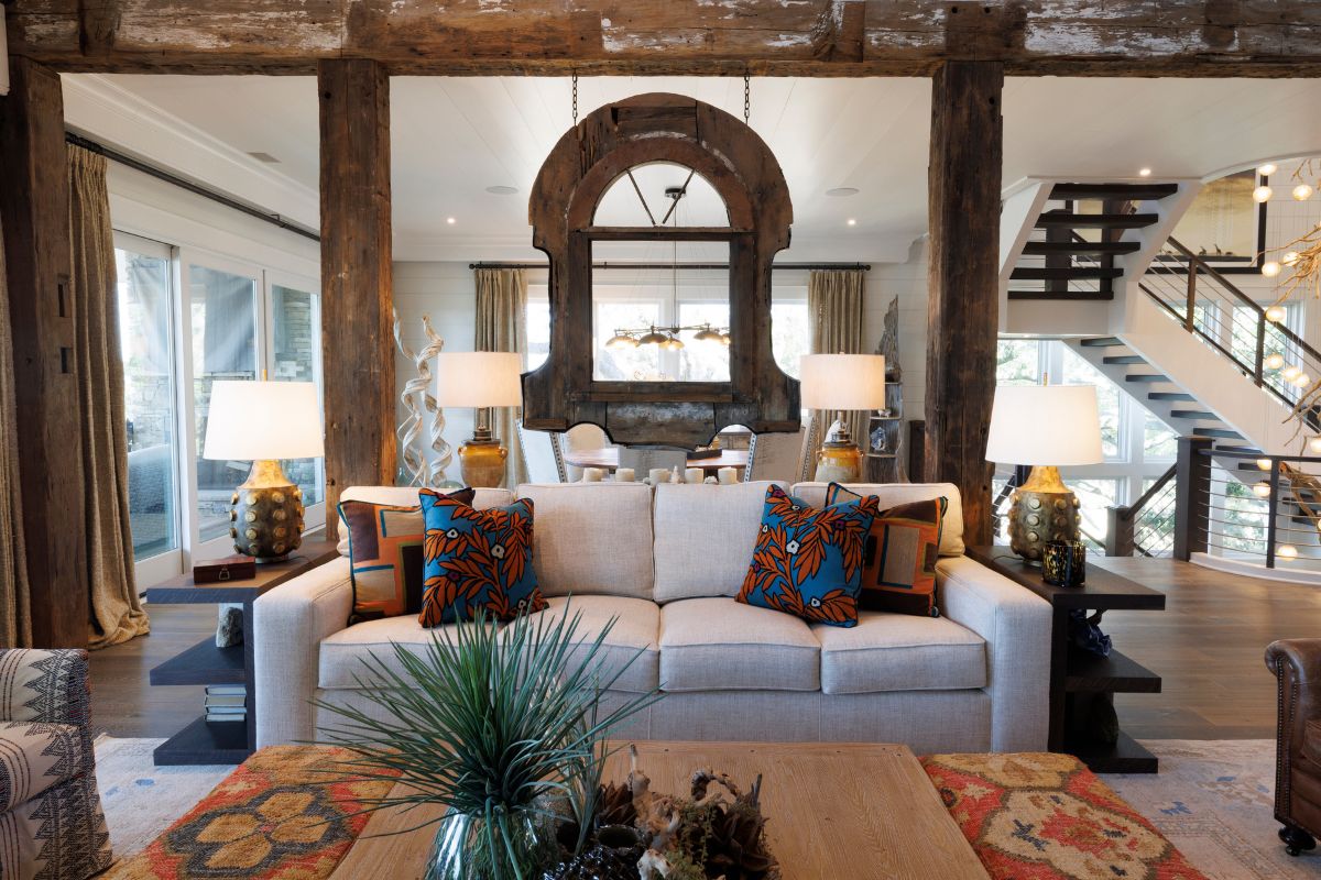 transitional coastal living room interior design from Georgetown interior designers
