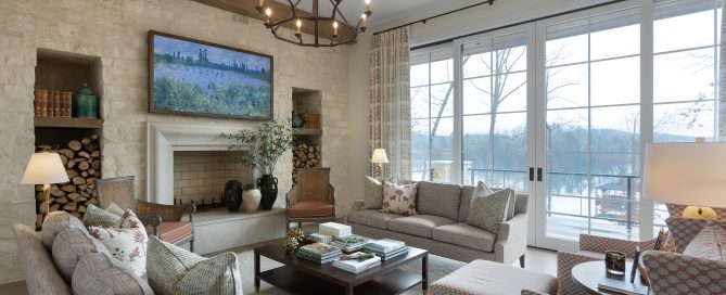 Interior design that creates a cozy home.