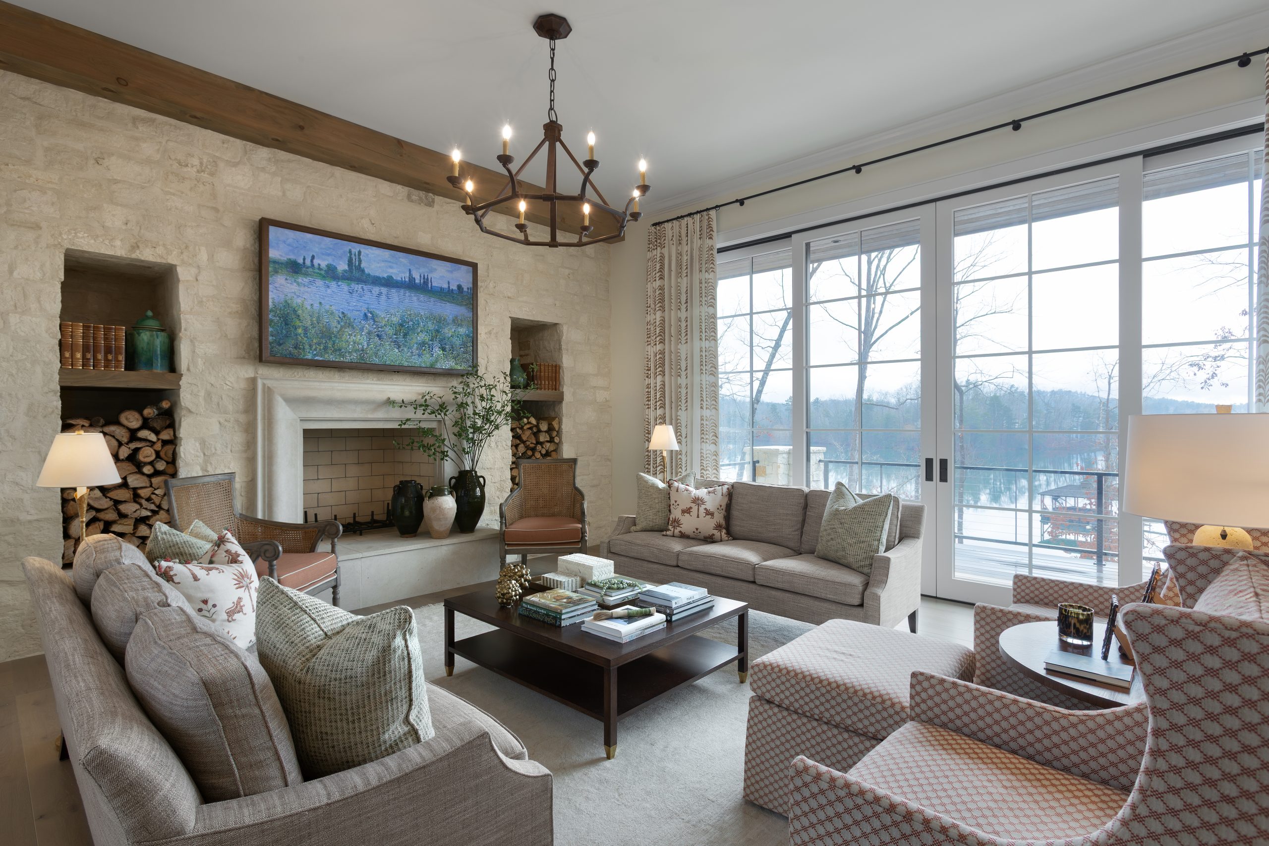 Interior design that creates a cozy home.