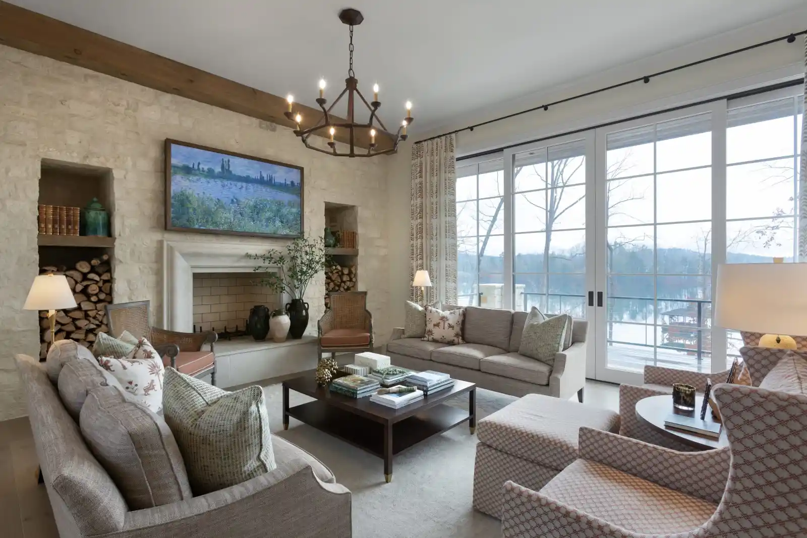 Interior design that creates a cozy home.